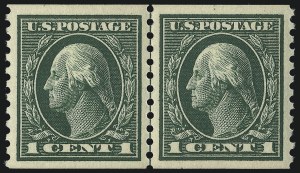 Sale 1093, Lot 318, 1914 Coils (Scott 441-447)