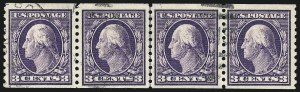 Sale 1093, Lot 329, 1914 Coils (Scott 441-447)