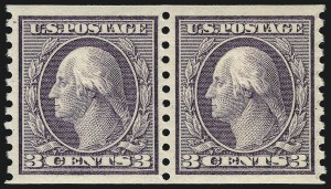 Sale 1093, Lot 363, 1914-16 Rotary Press Coils (Scott 448-459)
