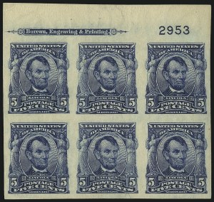 Sale 1093, Lot 43, 1906-08 Imperforates and Coils, 1903 Shield Issue (Scott 314H-322)