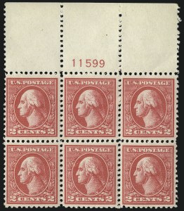 Sale 1093, Lot 491, 1918-21 Offset, Rotary and Bi-Colored Issues (Scott 525-547)
