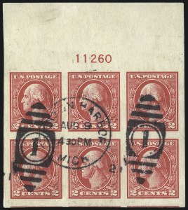 Sale 1093, Lot 496, 1918-21 Offset, Rotary and Bi-Colored Issues (Scott 525-547)