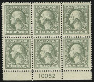 Sale 1093, Lot 503, 1918-21 Offset, Rotary and Bi-Colored Issues (Scott 525-547)