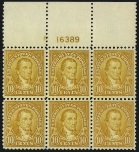 Sale 1093, Lot 527, 1922-25 Issue (Scott 551-573), 10c Orange (562) Sale 1093, Lot 527, 1922-25 Issue (Scott 551-573)