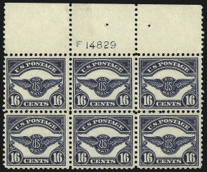 Sale 1093, Lot 587, Air Post Issues, including 24c Jenny Invert (C1-C76a, C3a)