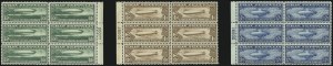 Sale 1093, Lot 593, Air Post Issues, including 24c Jenny Invert (C1-C76a, C3a)
