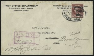 Sale 1094, Lot 143, Offices in China (Scott K1-K18)