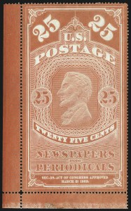 Sale 1094, Lot 162, Newspapers & Periodicals: 1865 Issue and 1875 Reprints (Scott PR1-PR7)