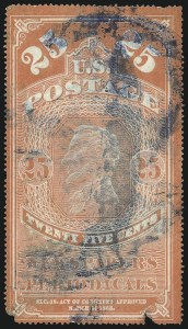 Sale 1094, Lot 163, Newspapers & Periodicals: 1865 Issue and 1875 Reprints (Scott PR1-PR7)