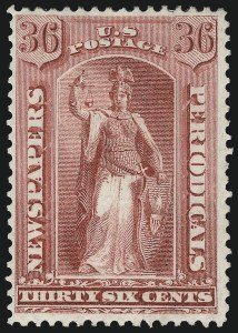 Sale 1094, Lot 174, Newspapers & Periodicals: 1875 Issue (Scott PR9-PR32)