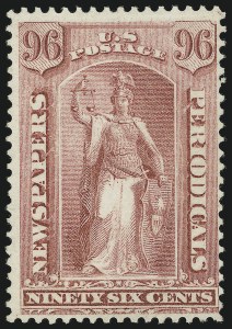 Sale 1094, Lot 180, Newspapers & Periodicals: 1875 Issue (Scott PR9-PR32)