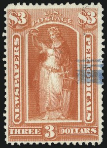 Sale 1094, Lot 185, Newspapers & Periodicals: 1875 Issue (Scott PR9-PR32)