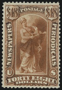 Sale 1094, Lot 194, Newspapers & Periodicals: 1875 Issue (Scott PR9-PR32)