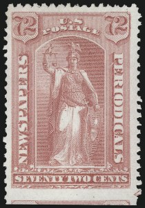 Sale 1094, Lot 216, Newspapers & Periodicals: 1875 Continental Special Printing (Scott PR33-PR48)