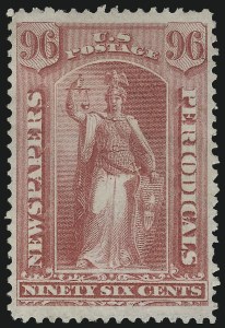 Sale 1094, Lot 220, Newspapers & Periodicals: 1875 Continental Special Printing (Scott PR33-PR48)
