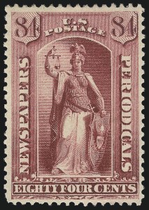 Sale 1094, Lot 237, Newspapers & Periodicals: 1879-85 Issues (Scott PR58-PR88)