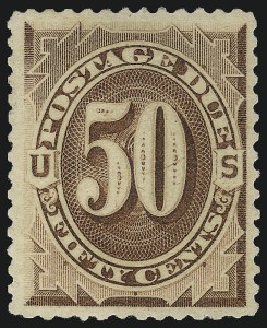 Sale 1094, Lot 48, Postage Due: 1879-91 Issues (Scott J1-J28)