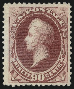 Sale 1096, Lot 354, 1880-85 American Bank Note Co. Soft Paper Special Printing (Scott 192-205C, 211D)