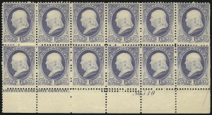 Sale 1096, Lot 361, 1881-88 American Bank Note Co. Issues (Scott 205-218)