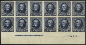 Sale 1096, Lot 400, 1890-93 Issue (Scott 219-229)