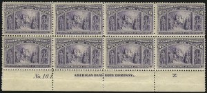 Sale 1096, Lot 411, Proofs and 1c-30c 1893 Columbian Issue (Scott 230-239)
