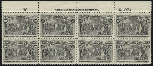 Sale 1096, Lot 413, Proofs and 1c-30c 1893 Columbian Issue (Scott 230-239)