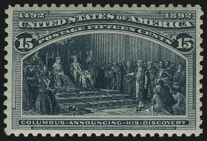 Sale 1096, Lot 415, Proofs and 1c-30c 1893 Columbian Issue (Scott 230-239)