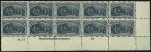 Sale 1096, Lot 416, Proofs and 1c-30c 1893 Columbian Issue (Scott 230-239)