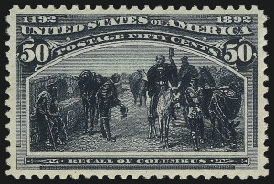 Sale Number 1096, Lot Number 419, 50c-$5.00 1893 Columbian Issue (Scott 240-245) Sale Number 1096, Lot Number 419, 50c-$5.00 1893 Columbian Issue (Scott 240-245)