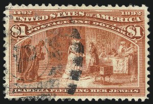 Sale 1096, Lot 423, 50c-$5.00 1893 Columbian Issue (Scott 240-245)