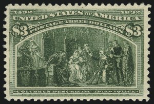 Sale 1096, Lot 428, 50c-$5.00 1893 Columbian Issue (Scott 240-245)