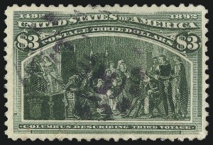 Sale 1096, Lot 430, 50c-$5.00 1893 Columbian Issue (Scott 240-245)