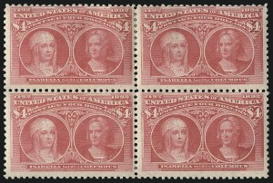 Sale 1096, Lot 432, 50c-$5.00 1893 Columbian Issue (Scott 240-245)