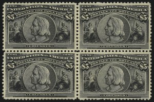 Sale 1096, Lot 433, 50c-$5.00 1893 Columbian Issue (Scott 240-245)