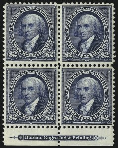 Sale 1096, Lot 486, 1895-98 Watermarked Bureau Issues (Scott 264-284)