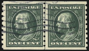 Sale 1096, Lot 636, 1910-11 Washington-Franklin Issue (Scott 374-396)
