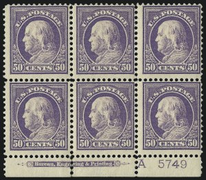 Sale 1096, Lot 673, 1912-14 Washington-Franklin Issue (Scott 405-423D)