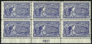 Sale 1096, Lot 836, Special Delivery (Scott E1-E10)