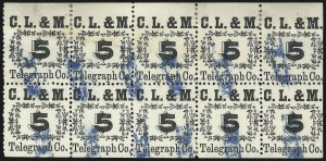 Sale 1100, Lot 132, Telegraph Stamps