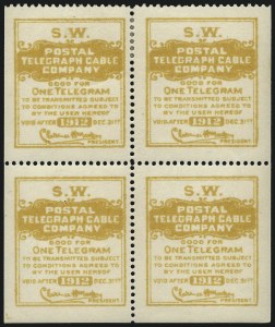 Sale 1100, Lot 136, Telegraph Stamps