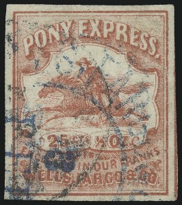 Sale 1100, Lot 197, Transcontinental and Virginia City Pony Express
