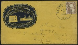 Sale 1100, Lot 206, Postal History: Stamped Covers