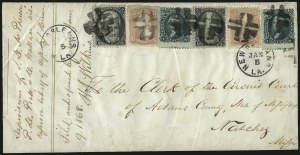 Sale 1100, Lot 217, Postal History: Stamped Covers