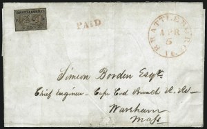 Sale 1106, Lot 3009, Postmasters Provisionals