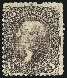 Sale 1106, Lot 3100, 1867-68 Grilled Issue: A, B, Z Grills