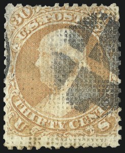 Sale 1106, Lot 3101, 1867-68 Grilled Issue: A, B, Z Grills