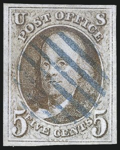 Sale 1107, Lot 12, 1847 Issue (Scott 1-2)