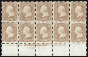 Sale 1107, Lot 122, 1861-66 Issue (Scott 56-78)
