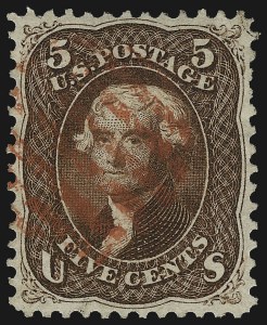 Sale 1107, Lot 135, 1861-66 Issue (Scott 56-78)