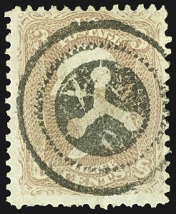 Sale 1107, Lot 156, Fancy Cancellations: Off Cover